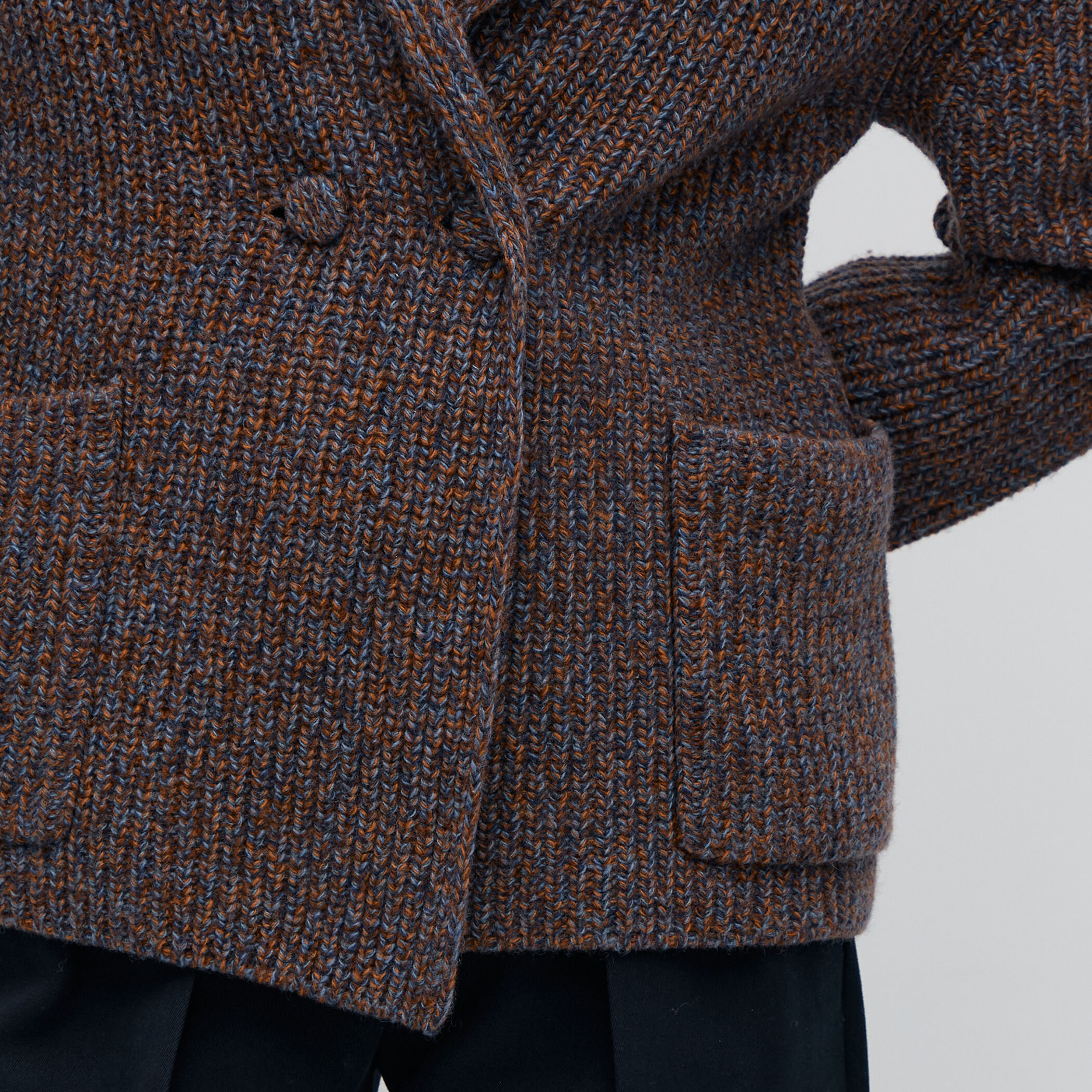 ウールナイロンメランジ ジャケットカーディガン｜トゥモローランド