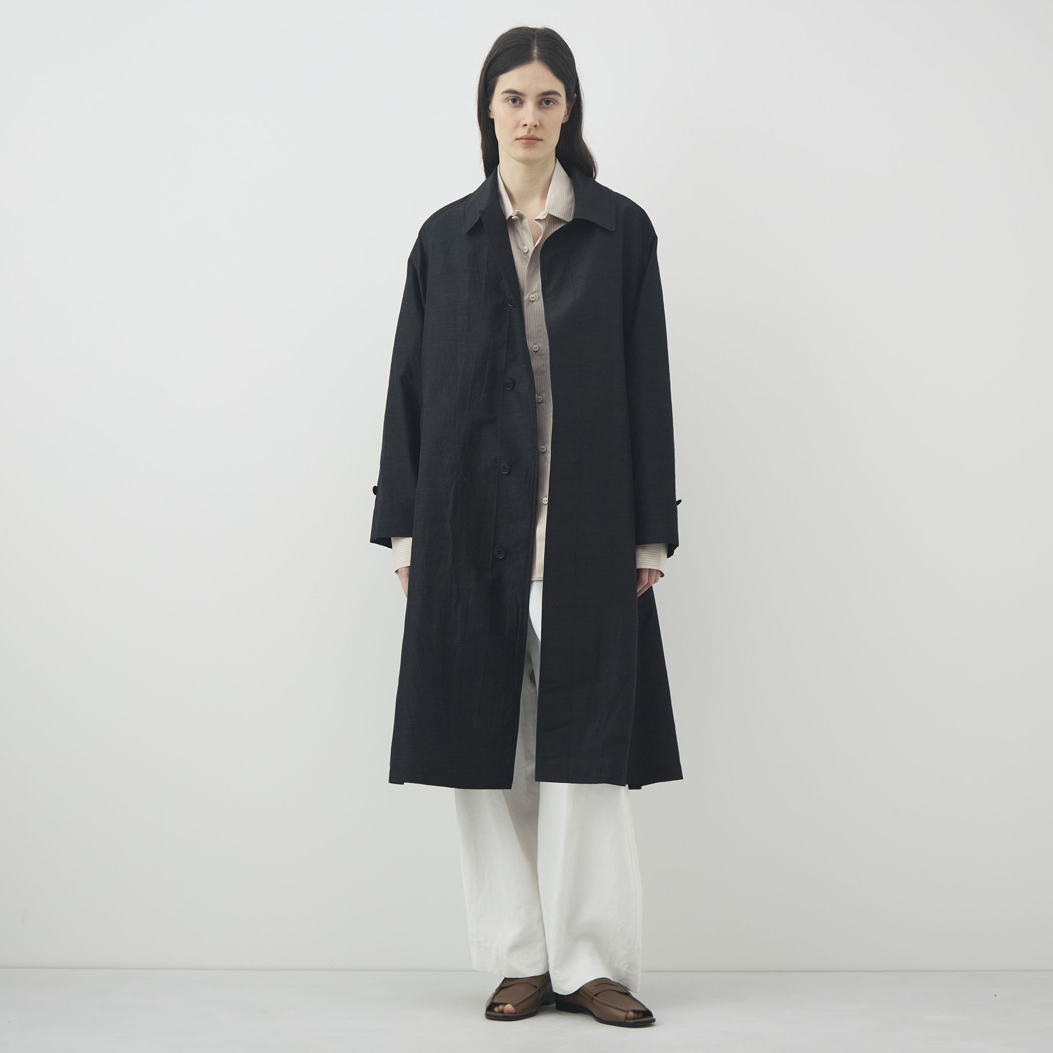 HAVERSACK ウールシルク バルカラーコート｜トゥモローランド 公式通販