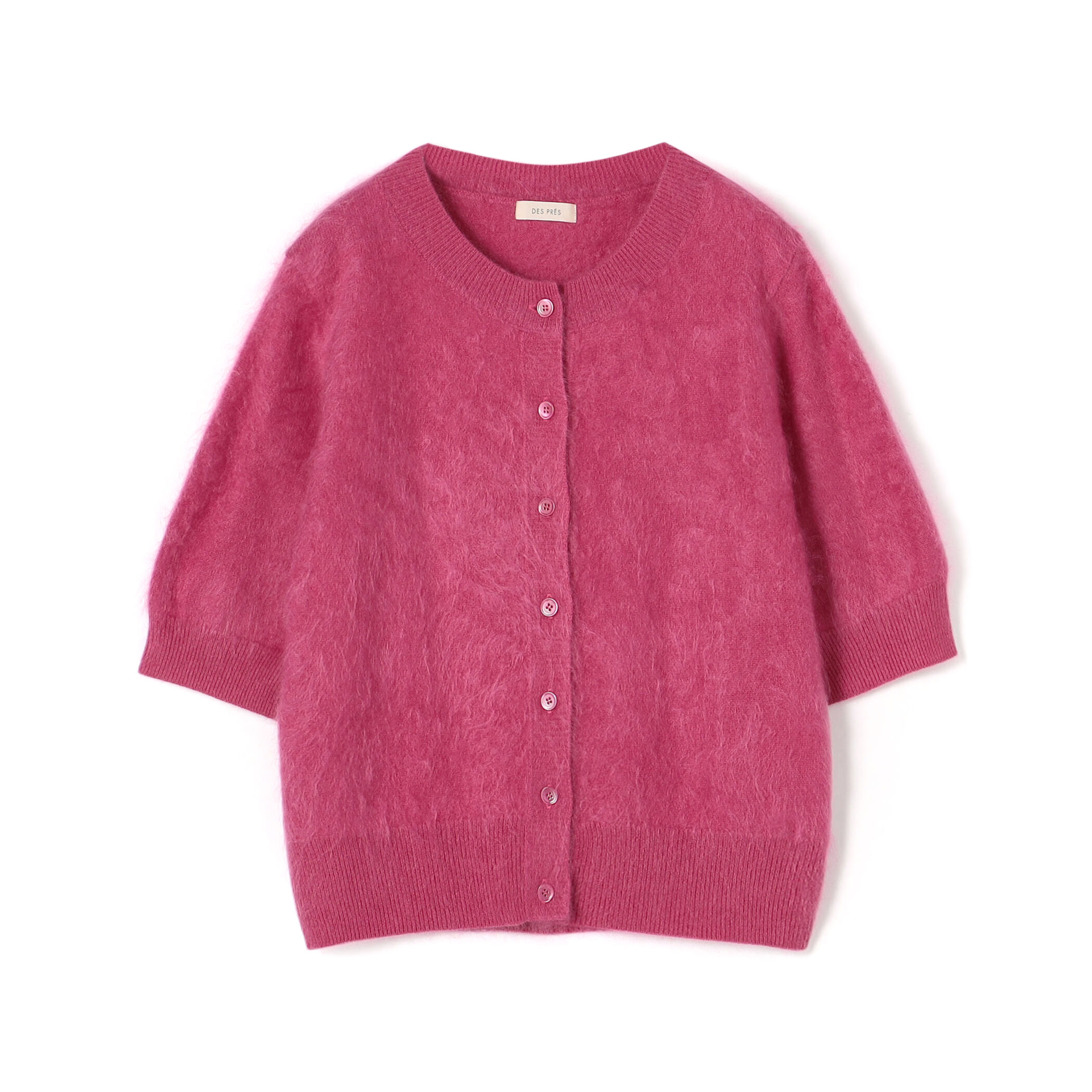 ピュアカシミヤファー ハーフスリーブカーディガン｜トゥモローランド