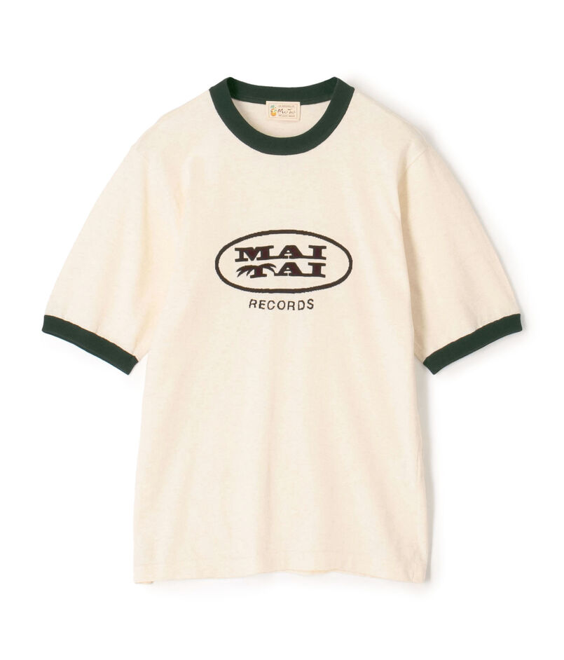 Mai Tai メランジコットン リンガーニットTシャツ