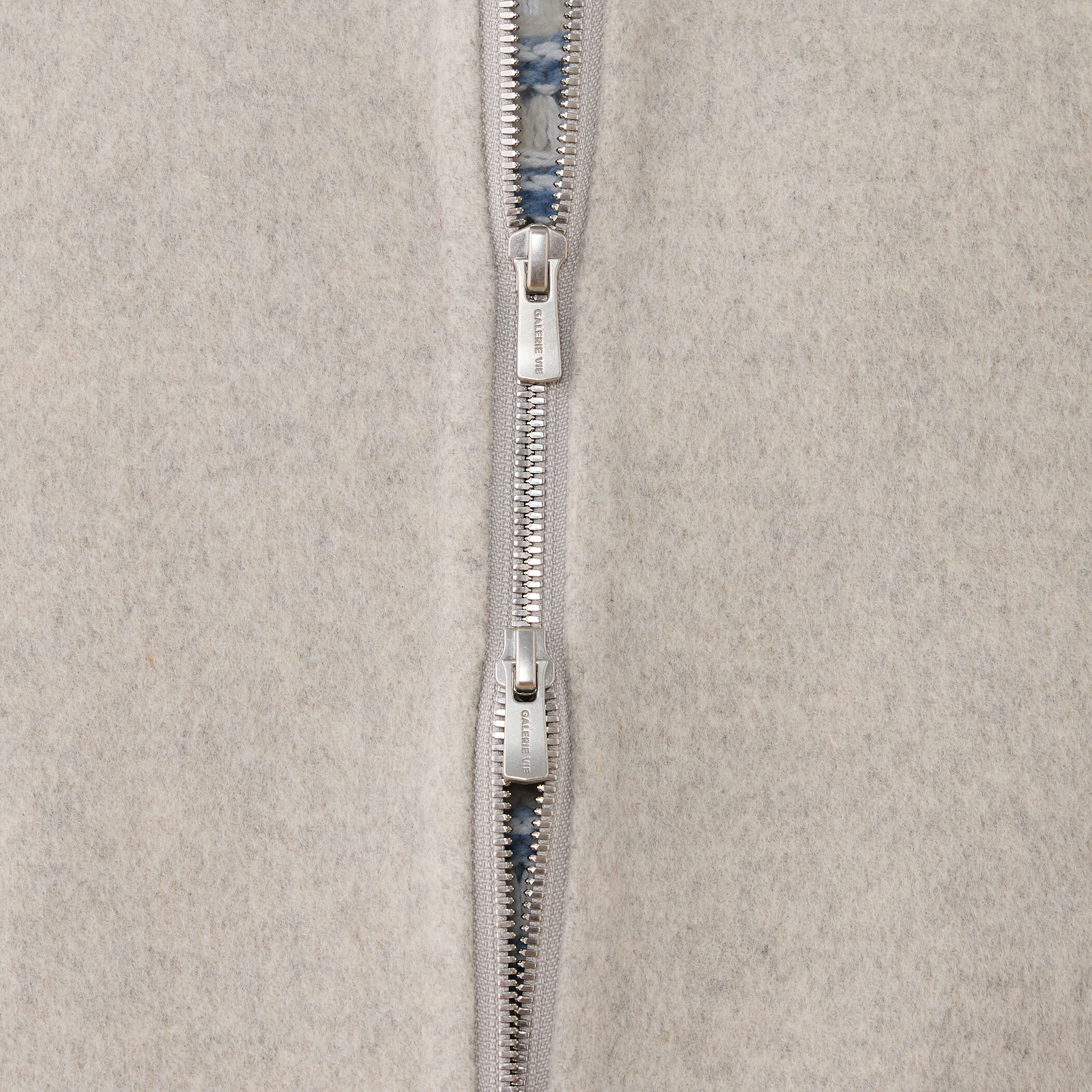 ウールカシミヤダブルフェイス フーデッドショートコート