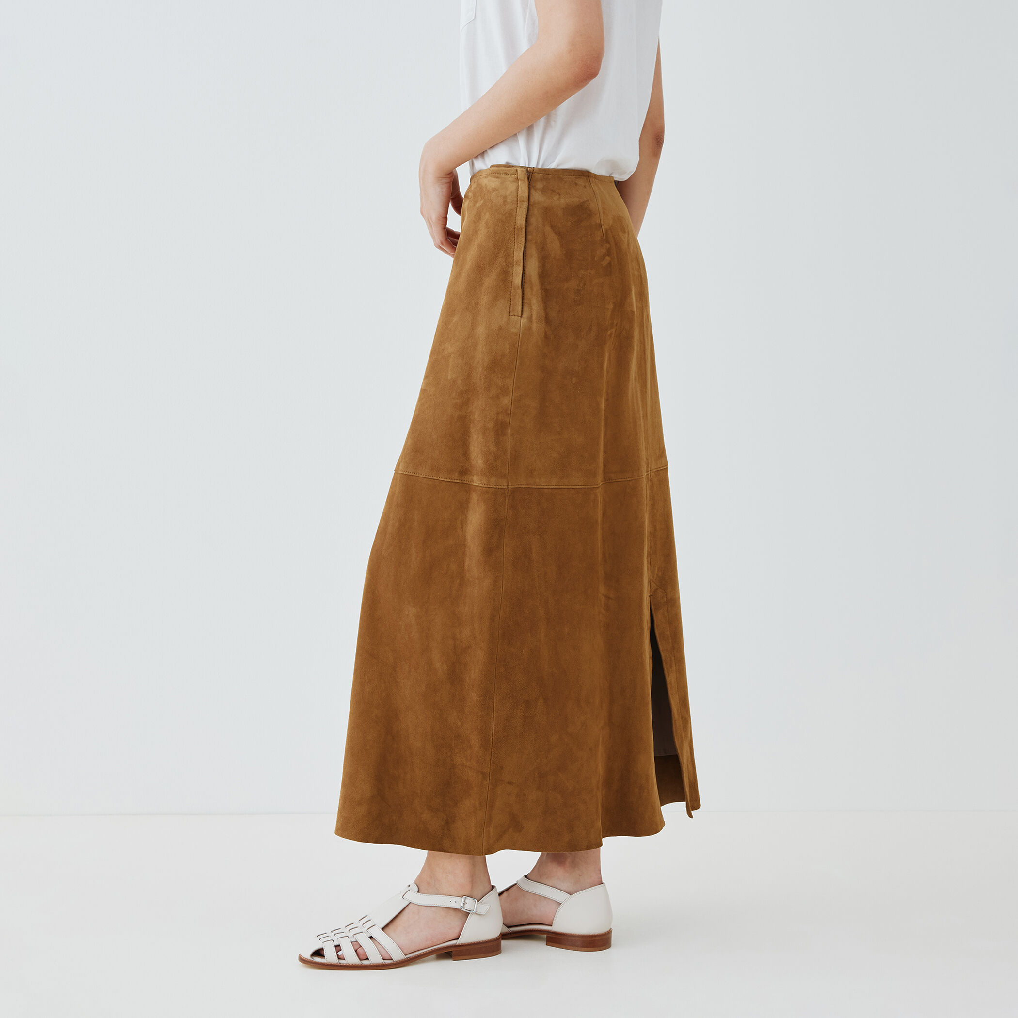 ゴートスウェード Aラインスカート｜トゥモローランド 公式通販