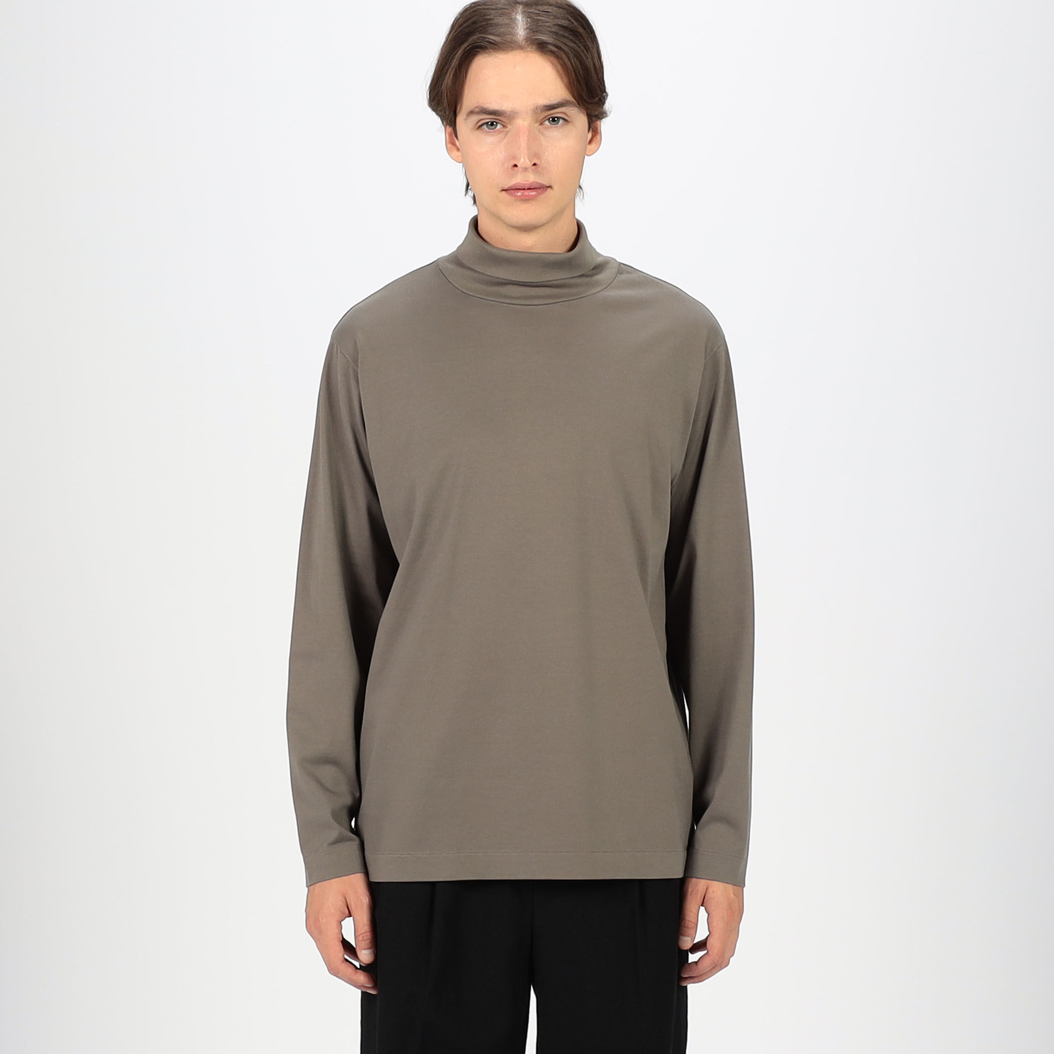 60/3スビンコットン タートルネック ロングスリーブカットソー 60/3スビンコットン タートルネック ロングスリーブカットソー