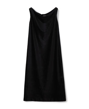 モイストベロア ツイストショルダーワンピース