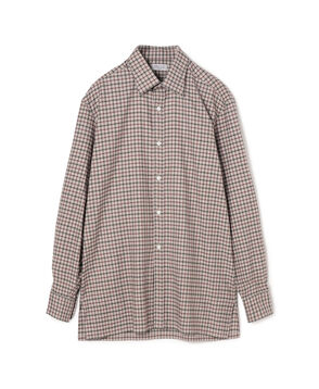 Charvet コットンネル セミワイドカラーシャツ