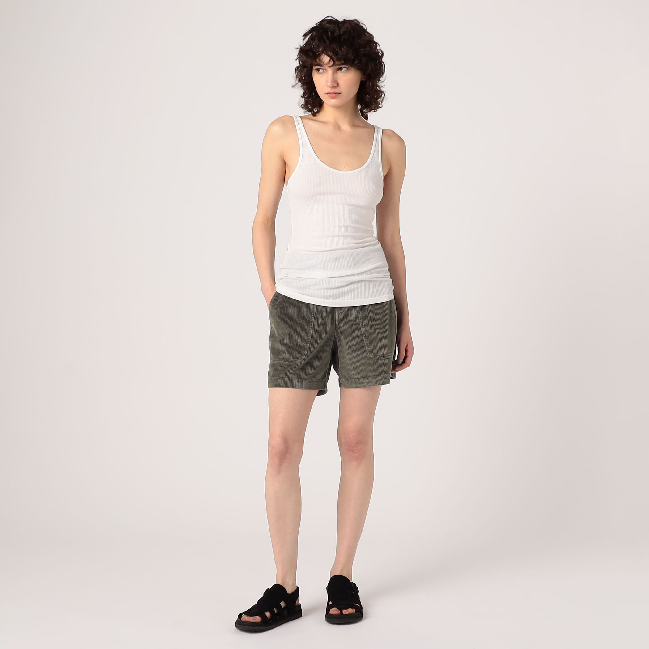 新品未使用　JAMES PERSE カーキコーデュロイショートパンツ DESCENDANT - 美品 DESCENDANT コーデュロイ ショーツ オリーブ