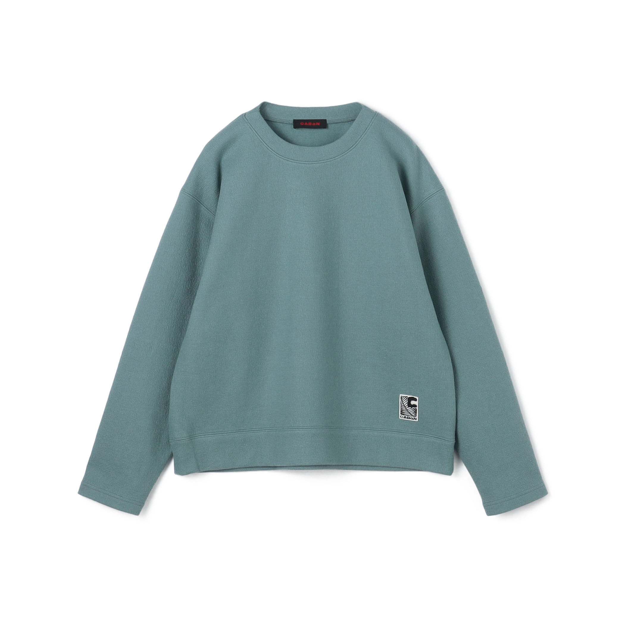 新品　CABaN ウールコットンダブルフェイス クルーネックプルオーバー CABaN ウールコットンダブルフェイス クルーネックプルオーバー