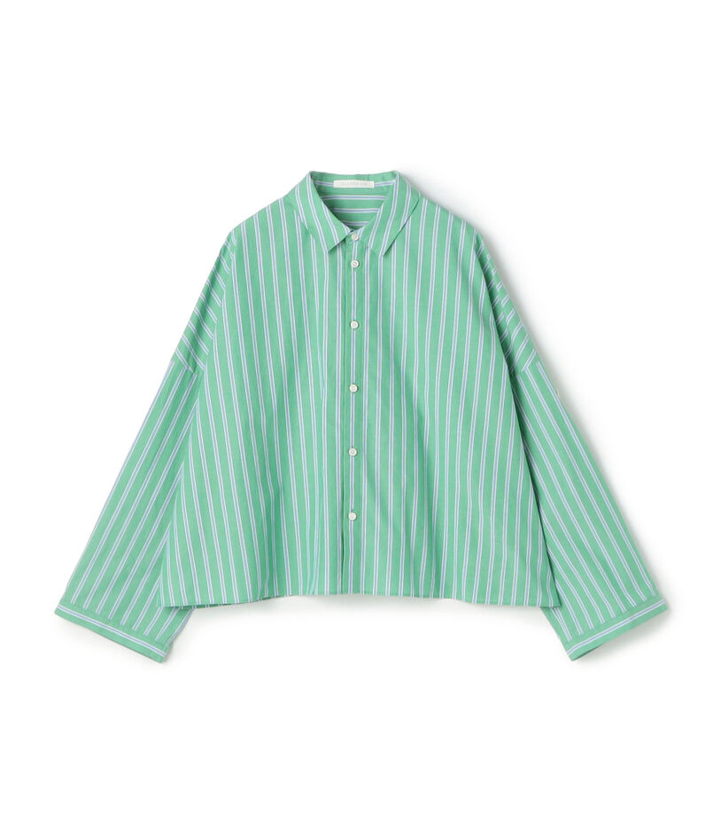 【WEB先行予約】ストライプブロード アジャストスリーブシャツ