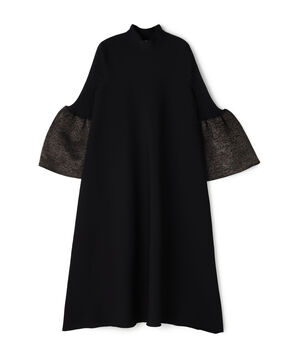 CFCL POTTERY GLITTER BELL SLEEVE FLARE DRESS