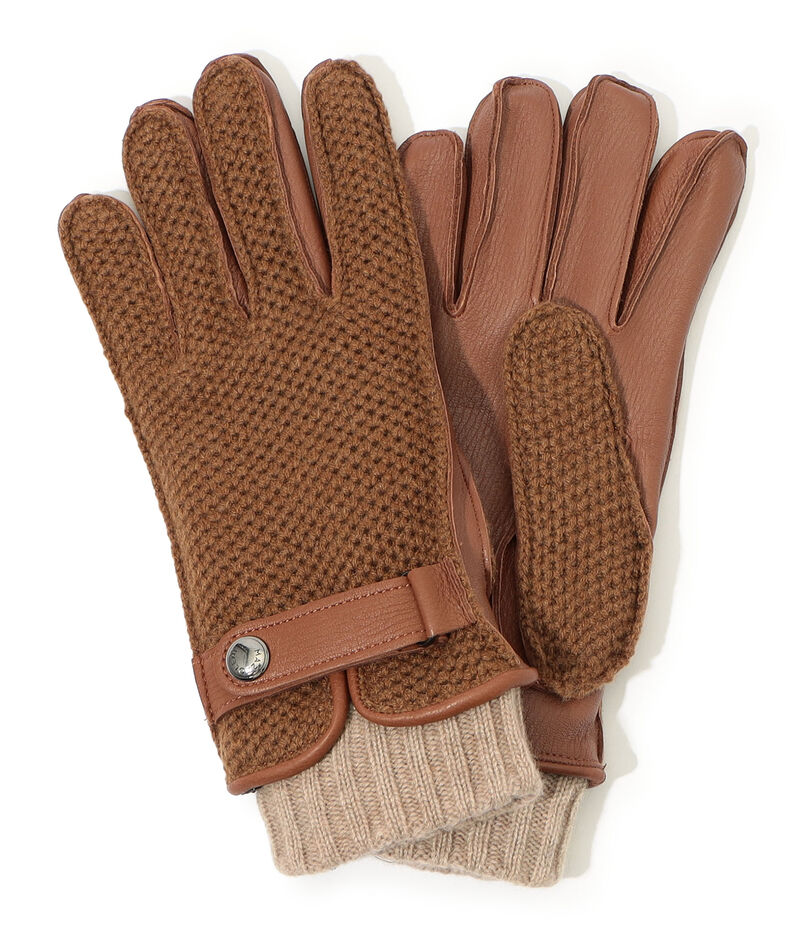MAZZOLENI ニットコンビ グローブ