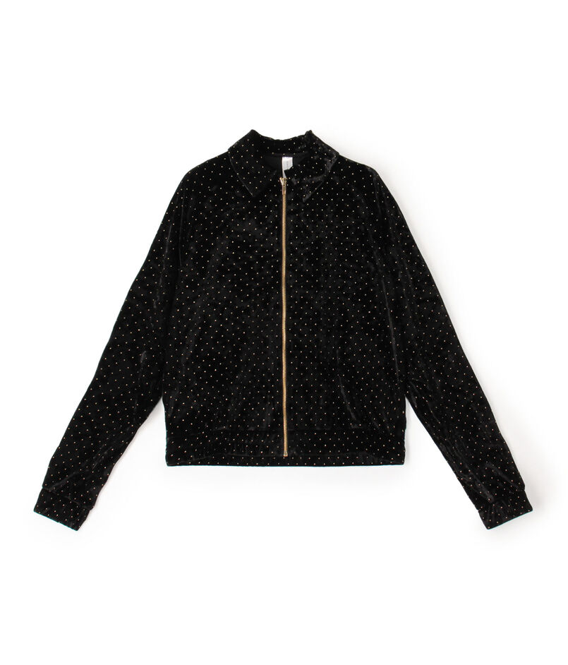 SIMONE WILD STUD VELVET BLOUSON ベルベットブルゾン