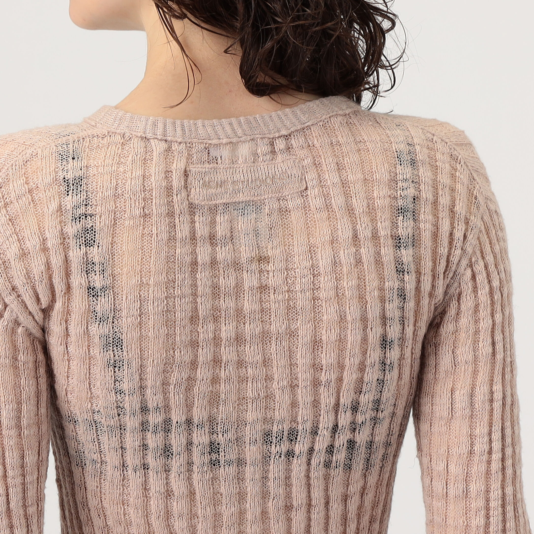 Acne Studios FN-WN-KNIT000585 シアーリブカーディガン