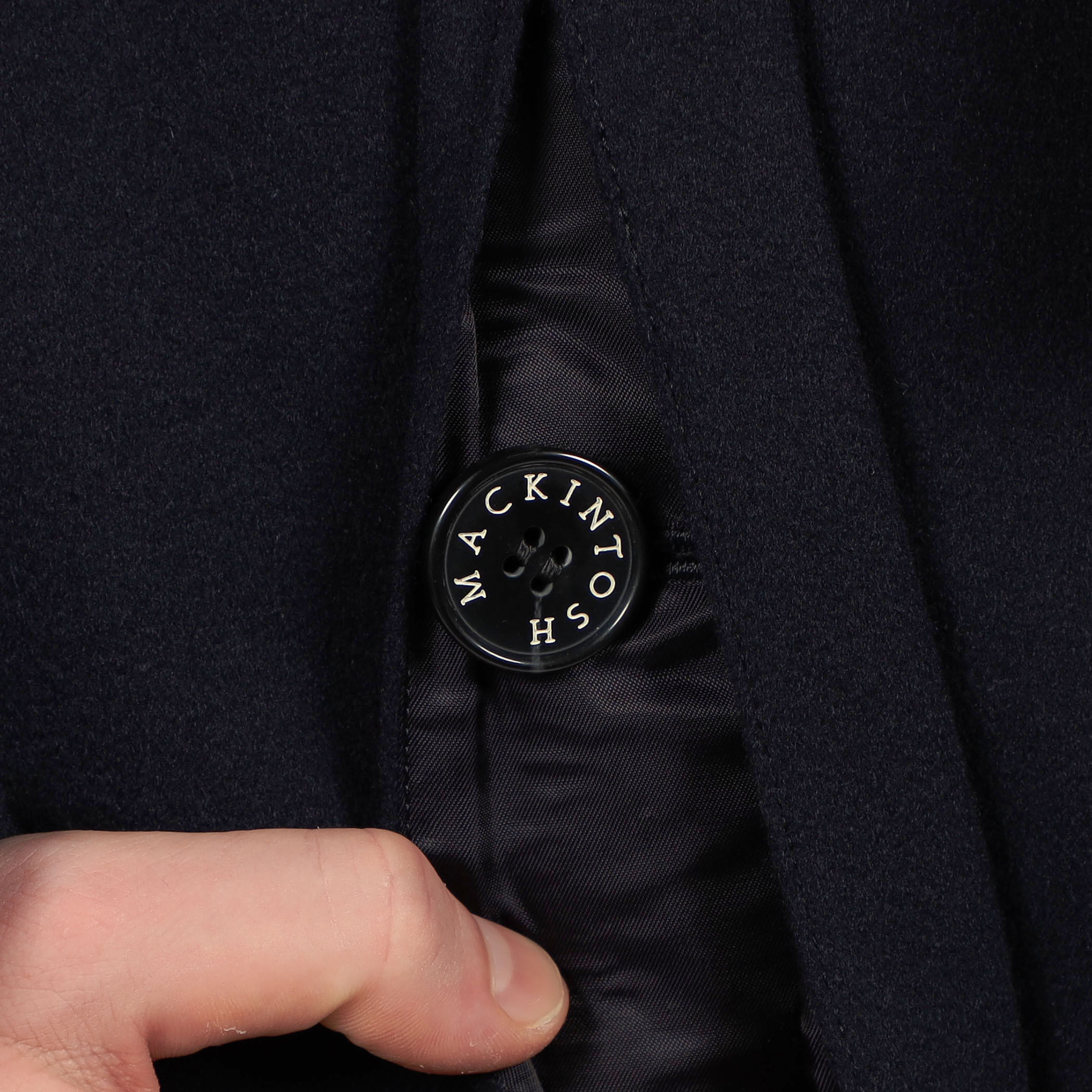 MACKINTOSH DUNKELD Loro Piana STORM SYSTEM ウールステンカラー