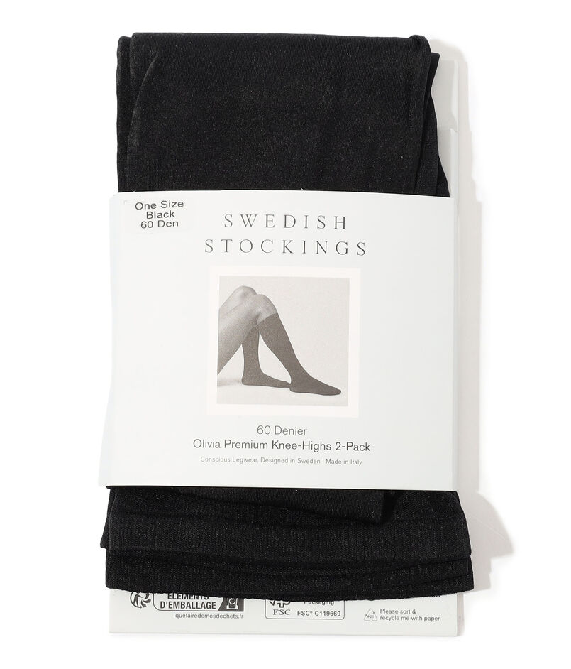 SWEDISH STOCKINGS 2-Pack Olivia knee-Highs ニーハイソックス