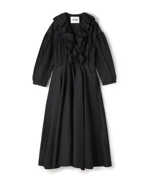 JIL SANDER ラッフルフリルシャツワンピース