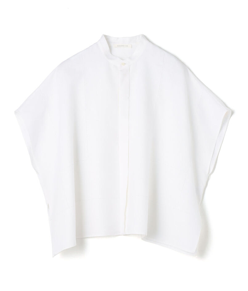 【WEB先行予約】フレンチリネン スタンドカラーシャツ