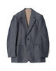 ウールリネン シングルブレステッド2Bジャケット DORMEUIL