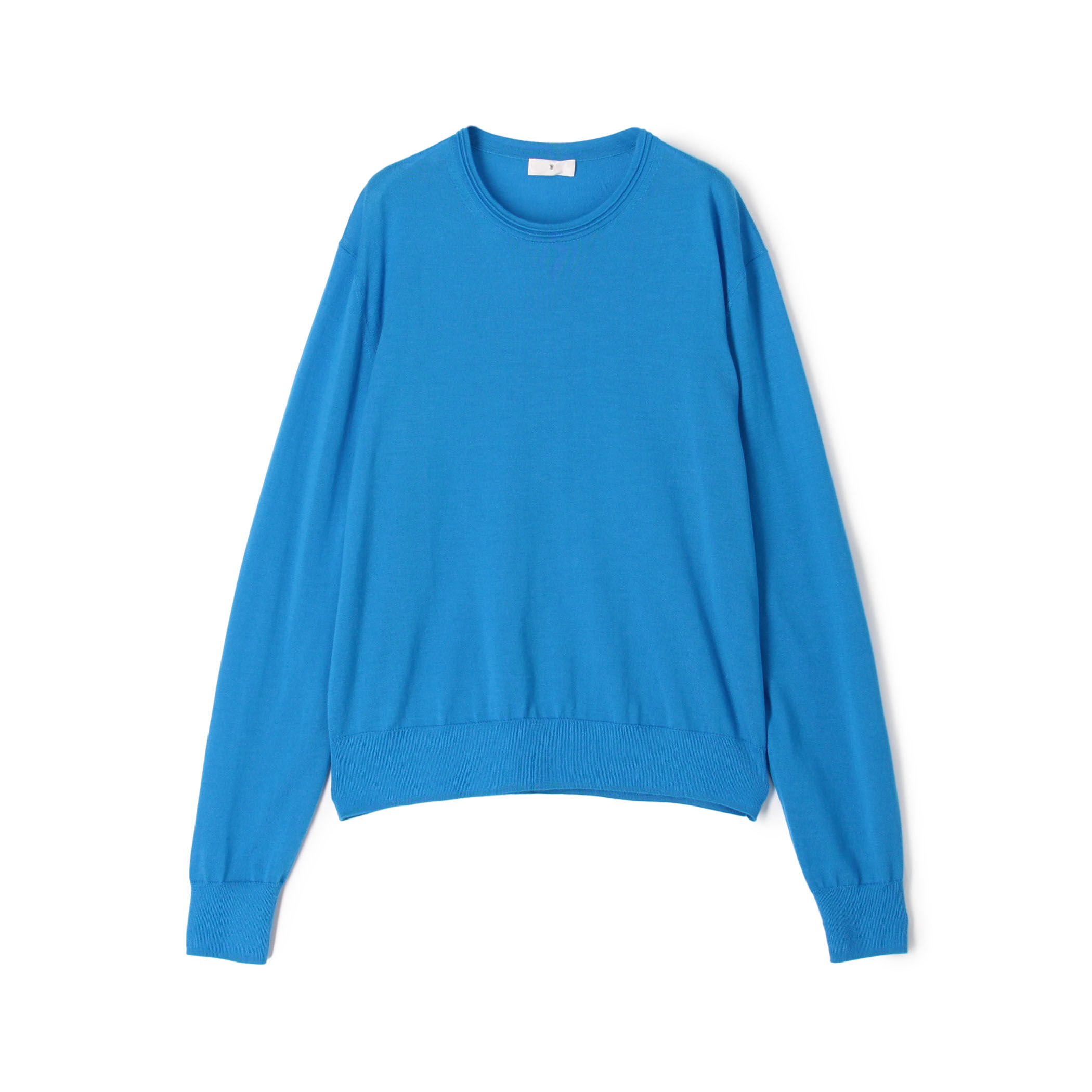 cash&barba カシミヤシルク 180 クルーネック, T Blue カシミヤシルク 180 クルーネック, T Blue – cash & barba