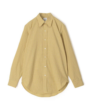 EASTMOND APPAREL コットンチェック ラウンドカラー ロングスリーブシャツ