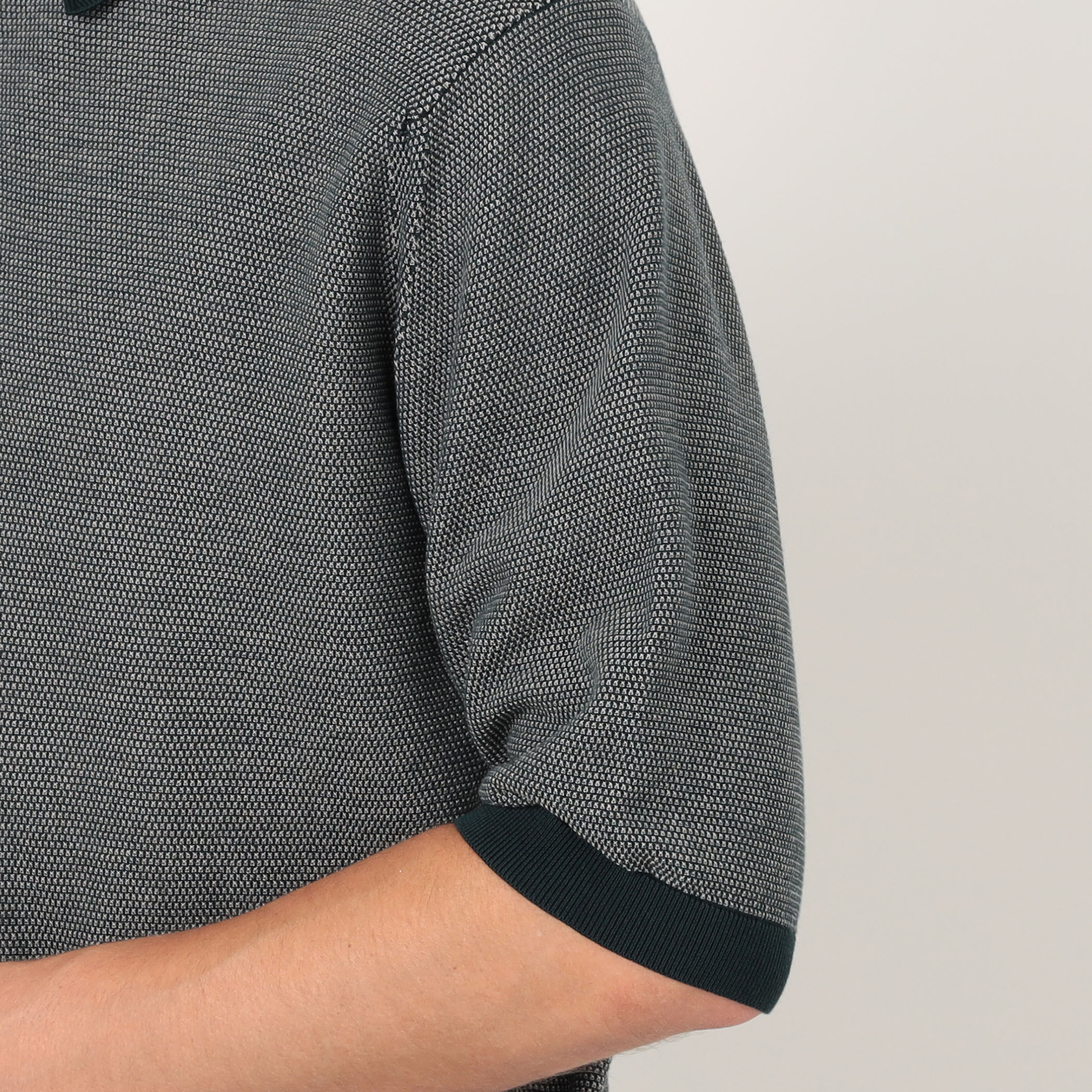 別注】JOHN SMEDLEY 30Gハニカム編み ニットポロ ISIS