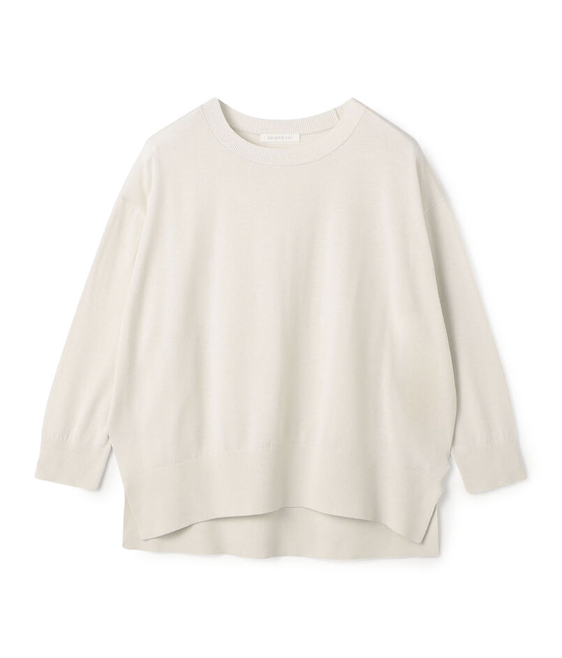 プレーンコットン クルーネックプルオーバー