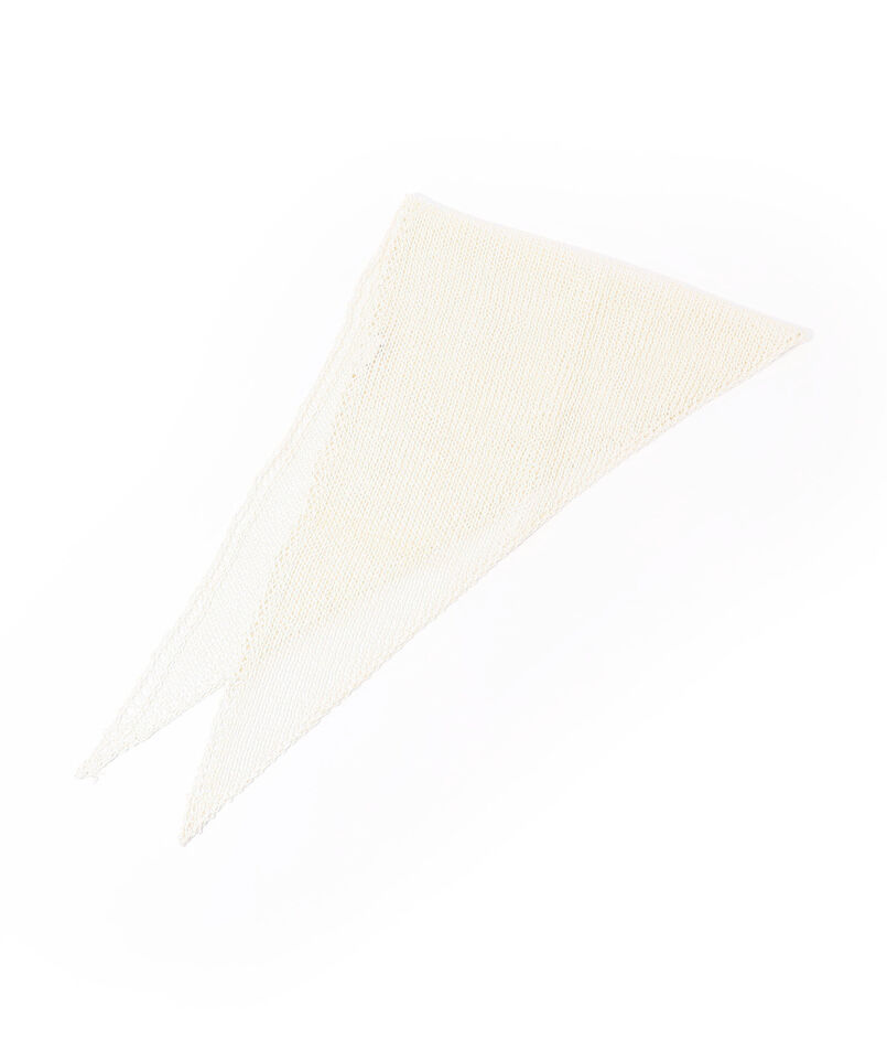 ASAUCE MELER シルクニット トライアングルスカーフ