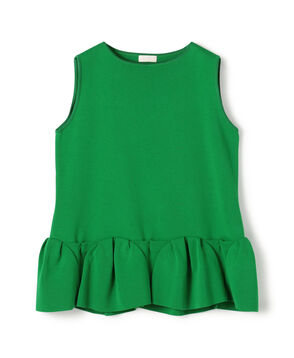 ミラノリブ タックヘムノースリーブプルオーバー