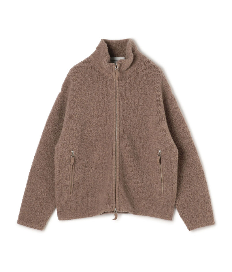 TOMORROWLAND Tricot ウールカシミヤ パイルニット ジップアップブルゾン