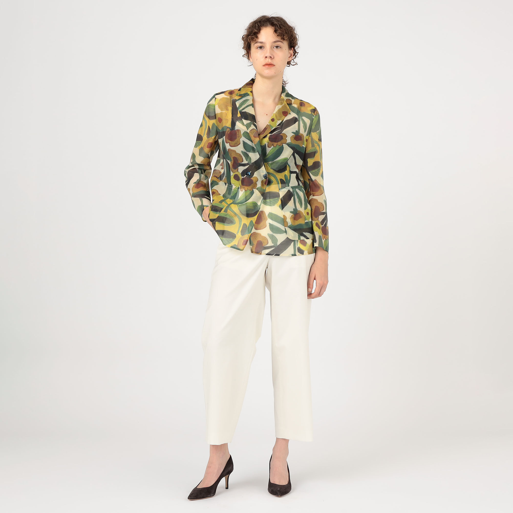 サンフラワープリント シースルージャケット｜トゥモローランド 公式通販