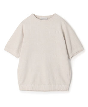 TOMORROWLAND tricot コットンリネン クルーネックプルオーバーニット