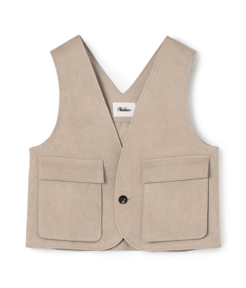 Edition×THE RERACS Collaboration Label V NECK POCKET VEST