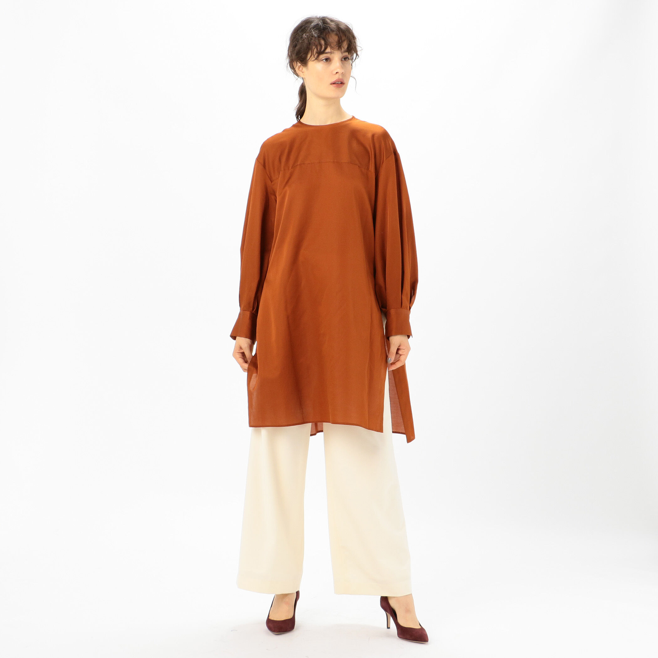 極美品★HERMES★サマーウール★チュニック★ロングジャケット 極美品☆HERMES☆サマーウール☆チュニック☆ロングジャケット