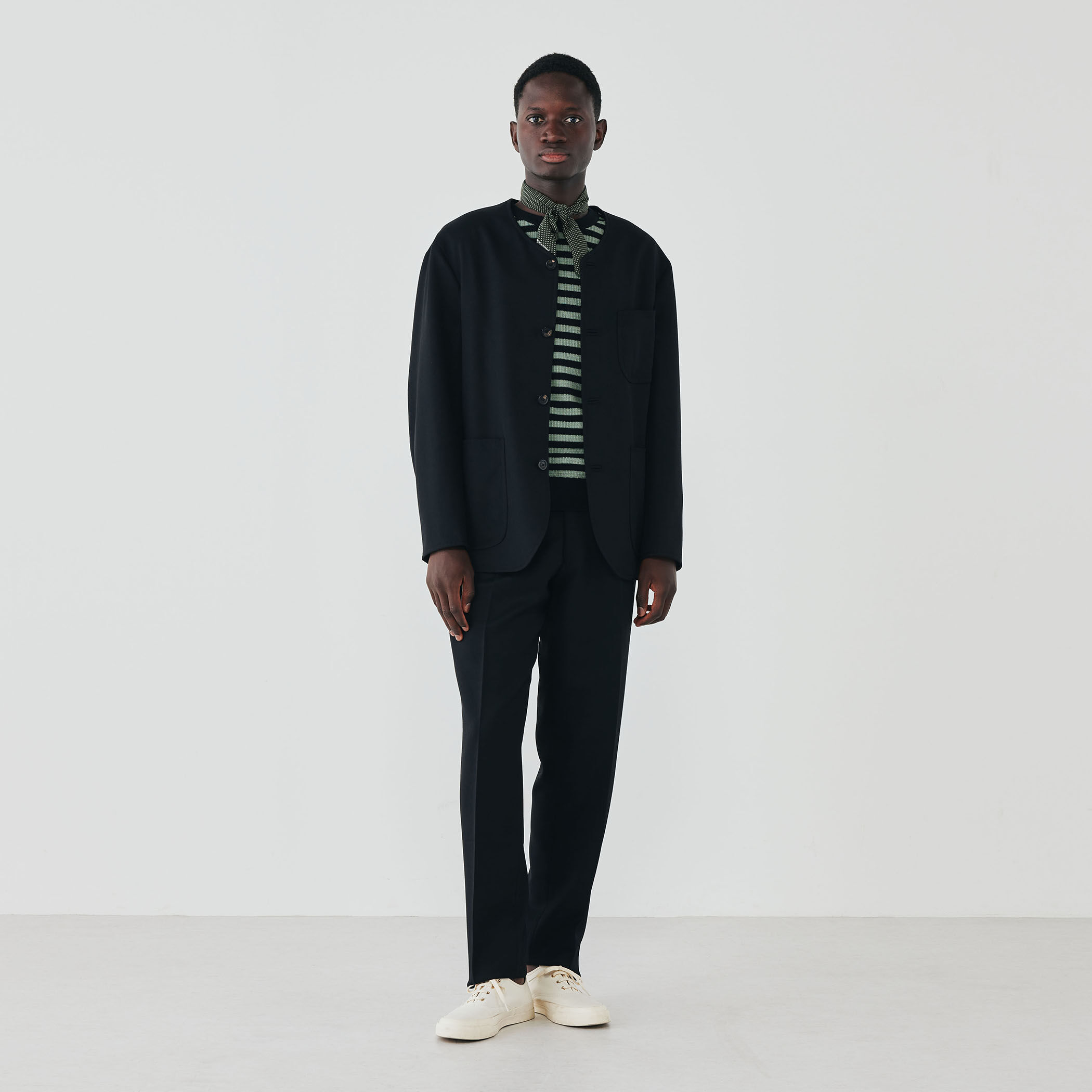 Phlannelフランネル 2タックウールスラックス/3/ウール/ブラック BEAMS（ビームス）フランネル スラックス（パンツ スラックス