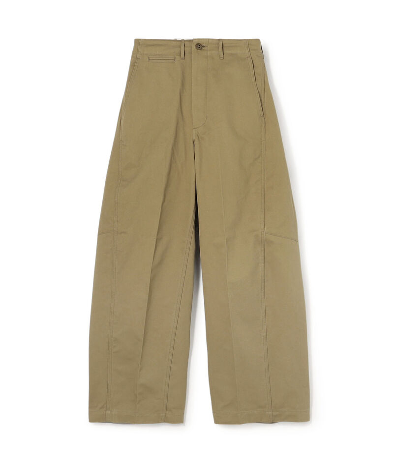 HYKE バレルレッグ チノパンツ