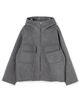 ウールカシミヤダブルフェイス フーデッドブルゾン