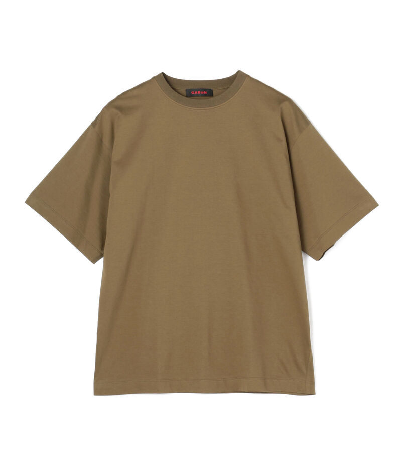 CABaN コットン ドロップショルダークルーネックプルオーバー