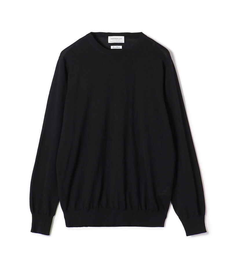TOMORROWLAND TRICOT スーパーファインメリノウール クルーネックプルオーバー S WOOL
