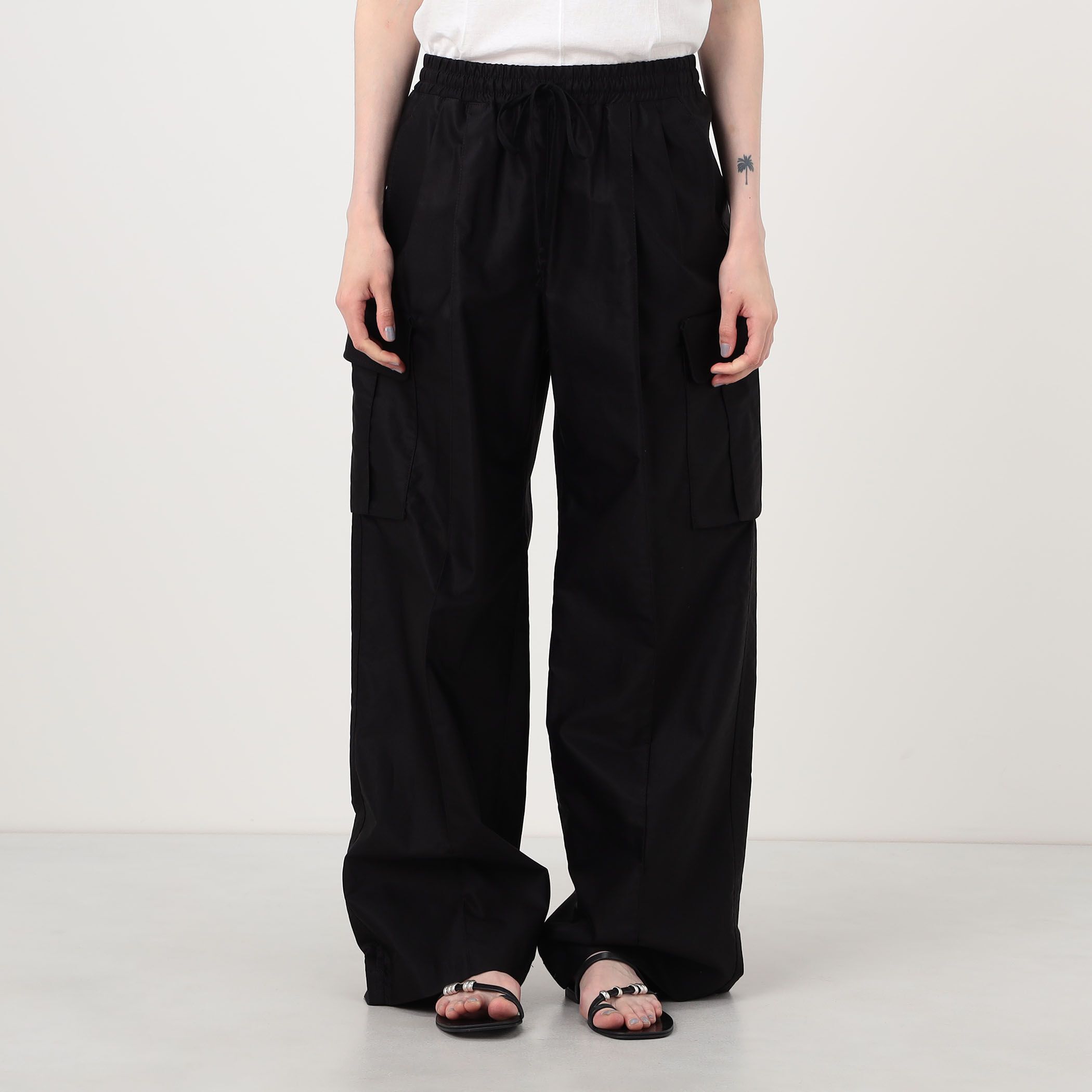 Mame Kurogouchi Cotton High Waisted Cargo Trousers コットン ワイド