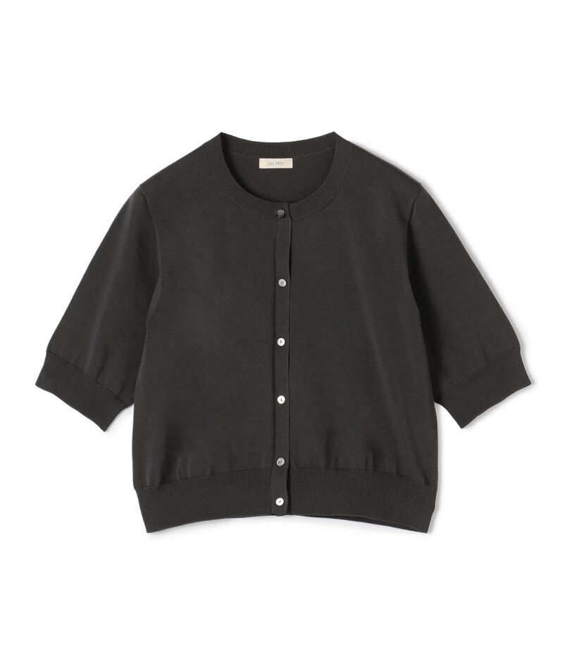 【WEB先行予約】ドライコットン ハーフスリーブカーディガン