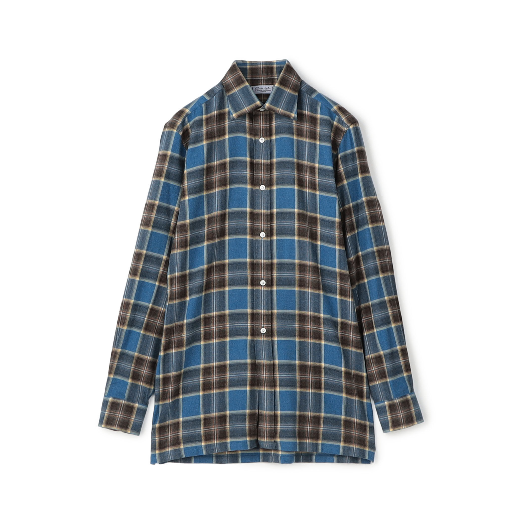 Charvet コットンネル セミワイドカラーシャツ｜トゥモローランド 公式