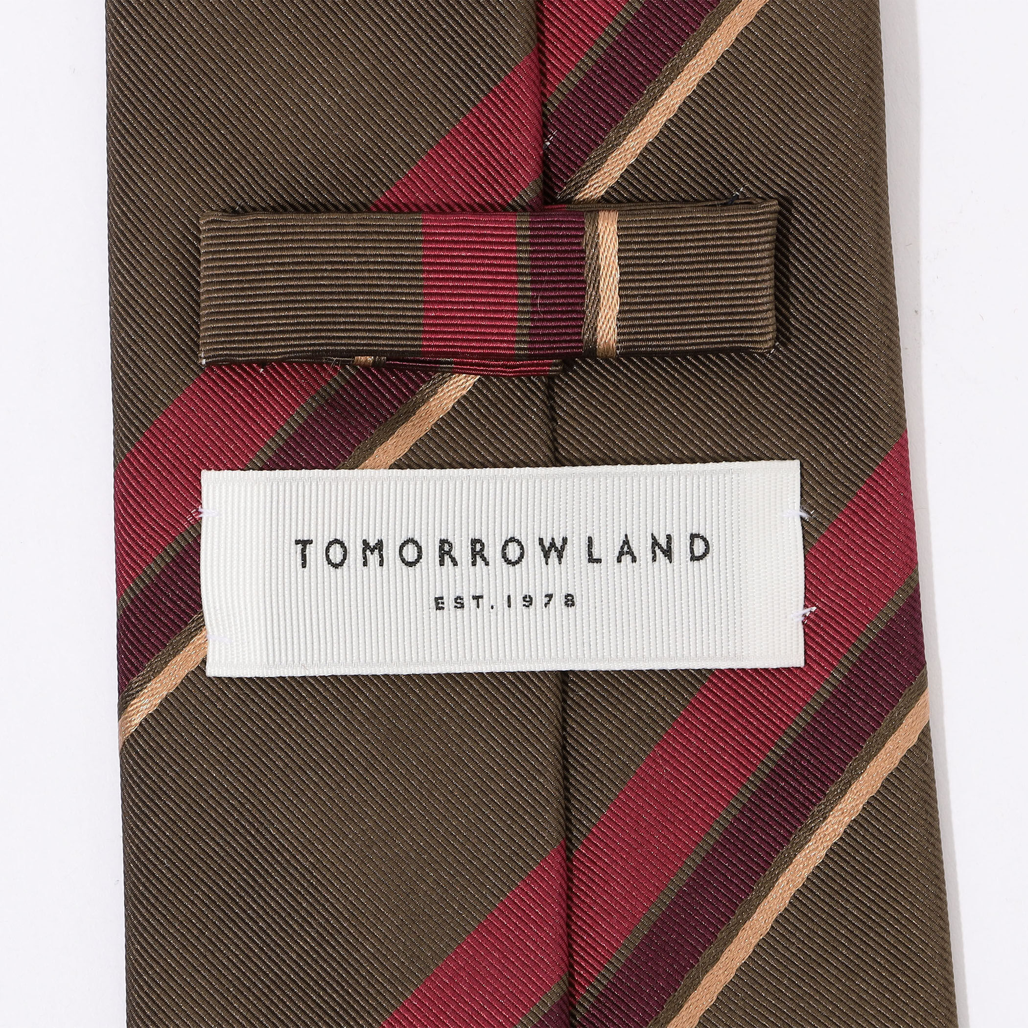 TOMORROWLAND シルクコットン レジメンタルネクタイ｜トゥモローランド