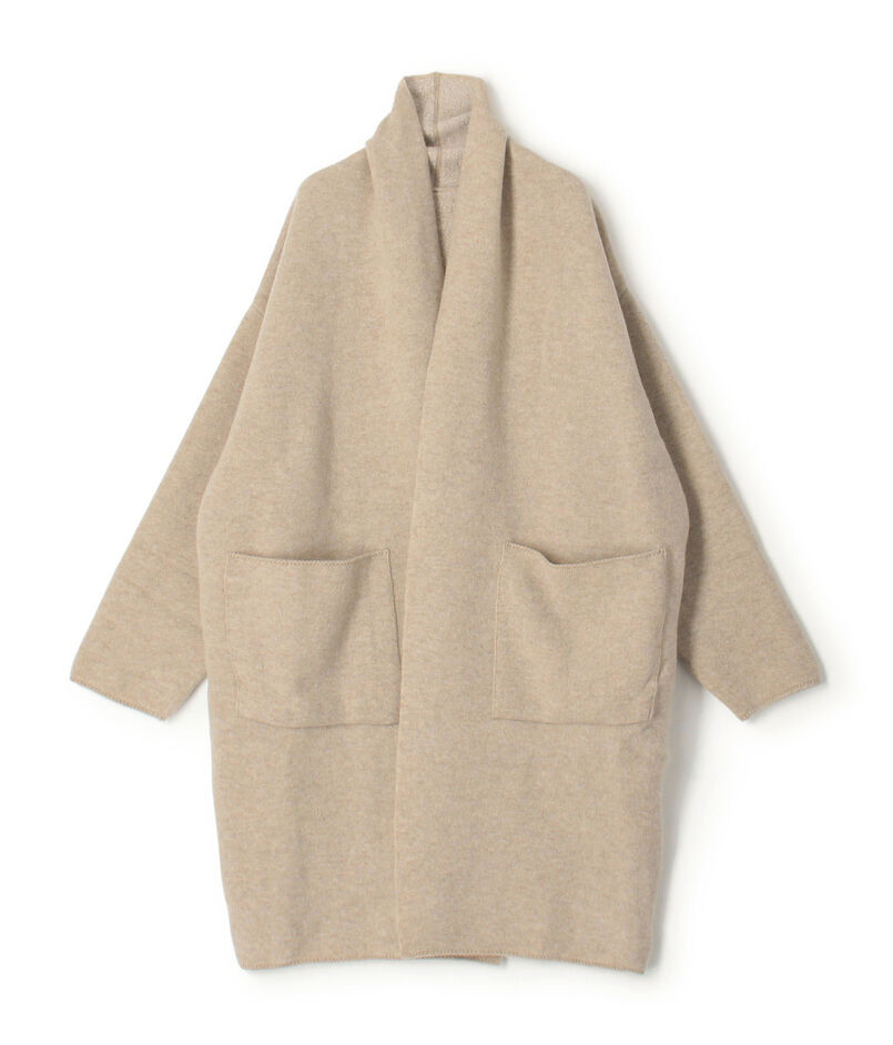 ■ダブルフェイスパイル ショールカラーコート