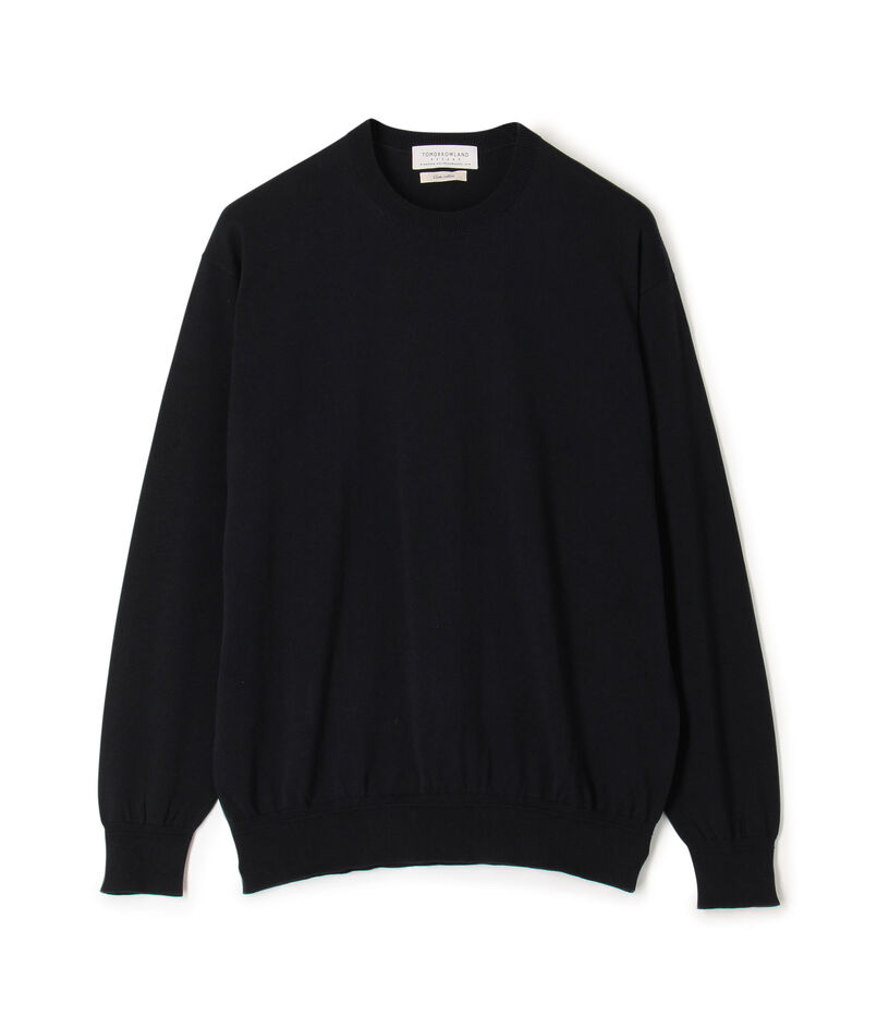 ■TOMORROWLAND tricot ギザコットン クルーネックプルオーバーニット