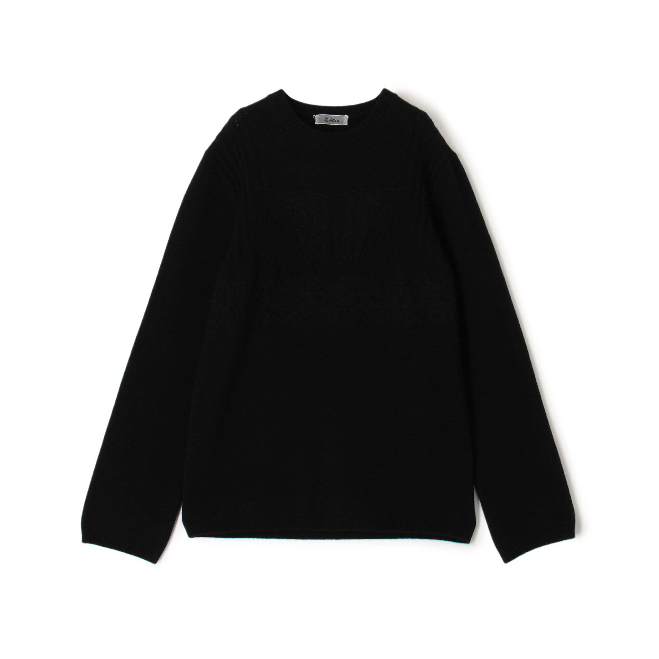 【美品】　BRIEFING 撥水クルーネックニット　ブラック カタログ掲載品】【100回洗っても型崩れしない