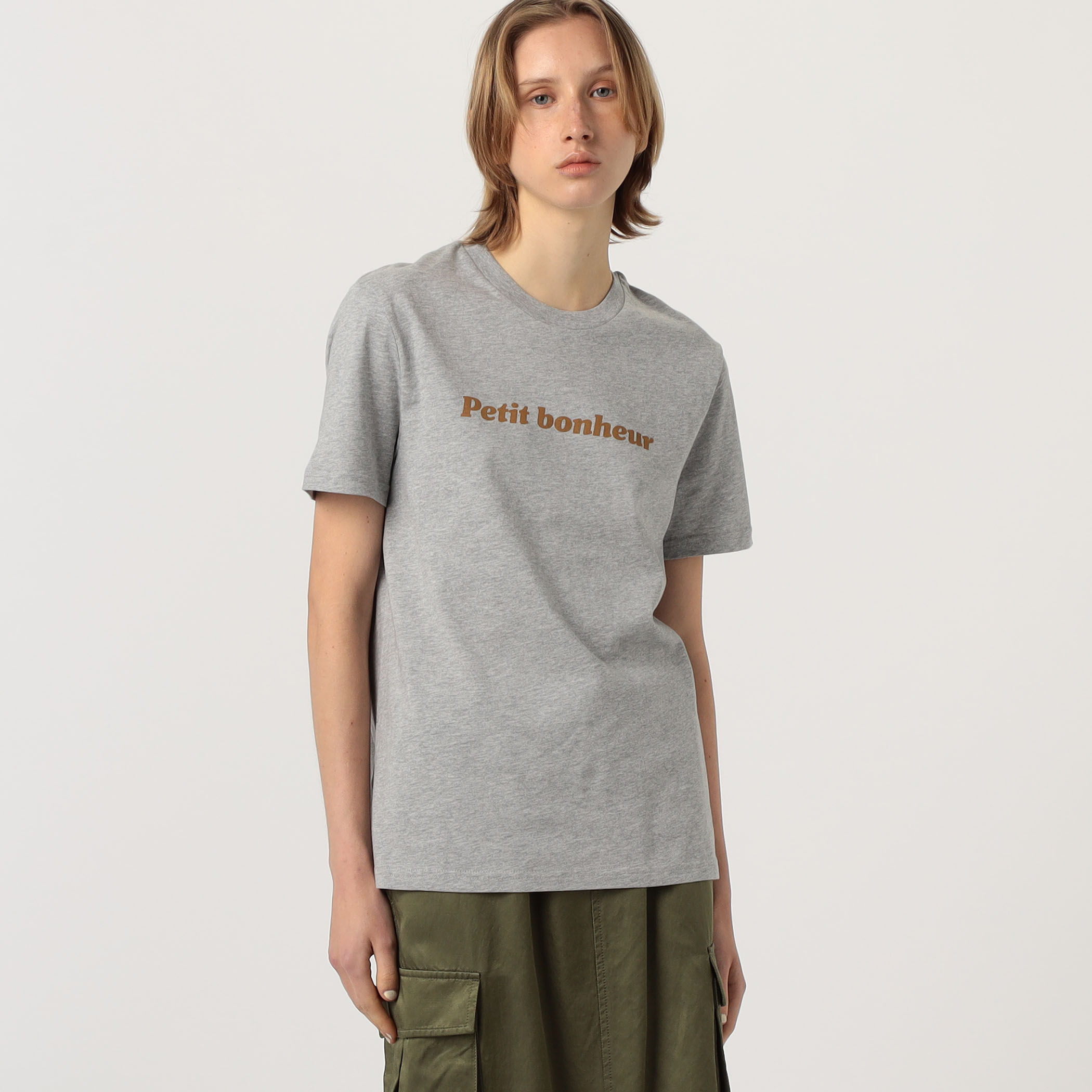 tシャツ Les Petits Basics Small happiness ハーフスリーブプルオーバー レディース Les Petits Basics Small happiness ハーフスリーブプルオーバー