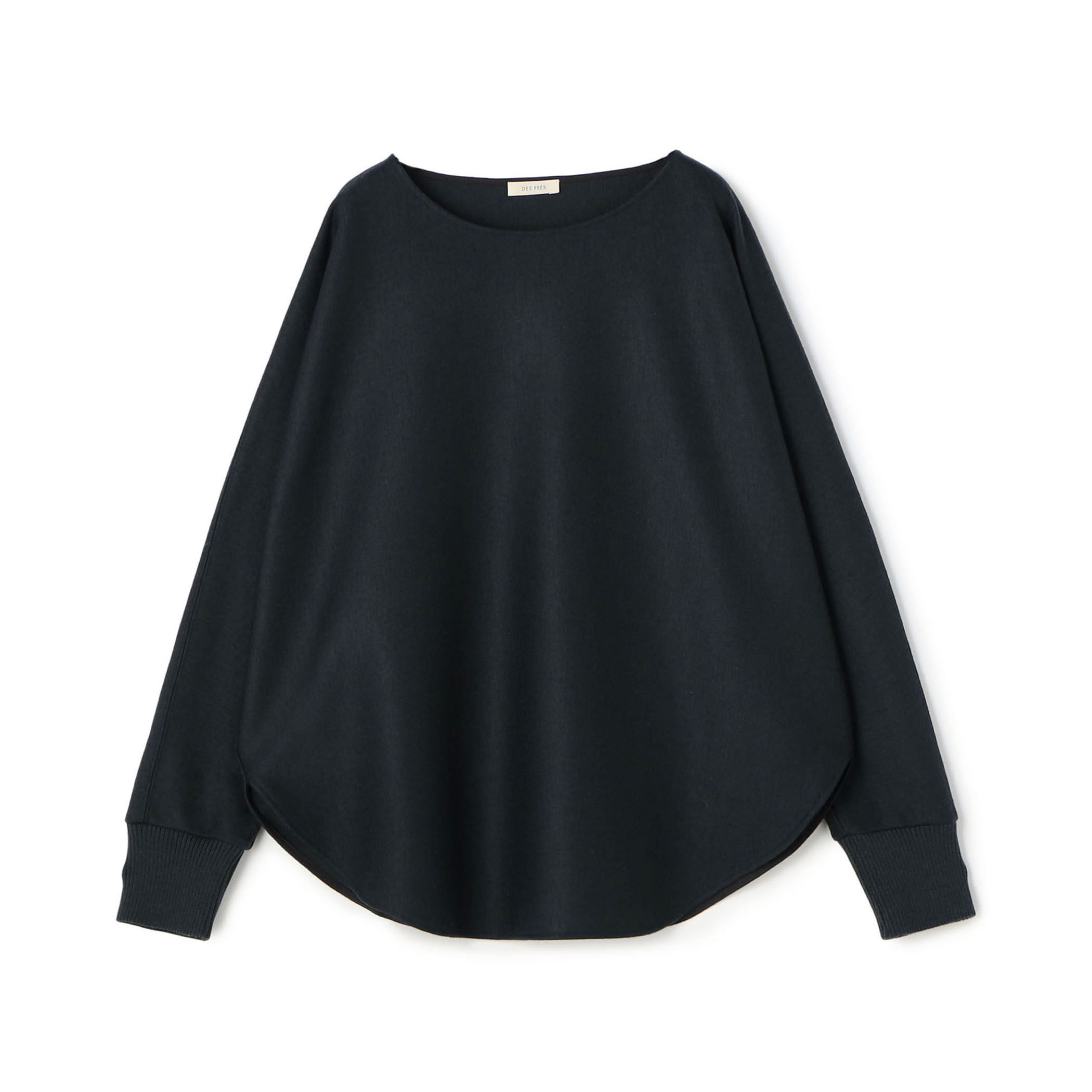 【値下げ】DES PRES 24AW ニットコンビネーション ボートネックプルオーバー ロングスリーブカットソー 22034403214 グレー サイズ：free (EC) 一部WEB先行予約】ニットコンビネーション ボートネックプル