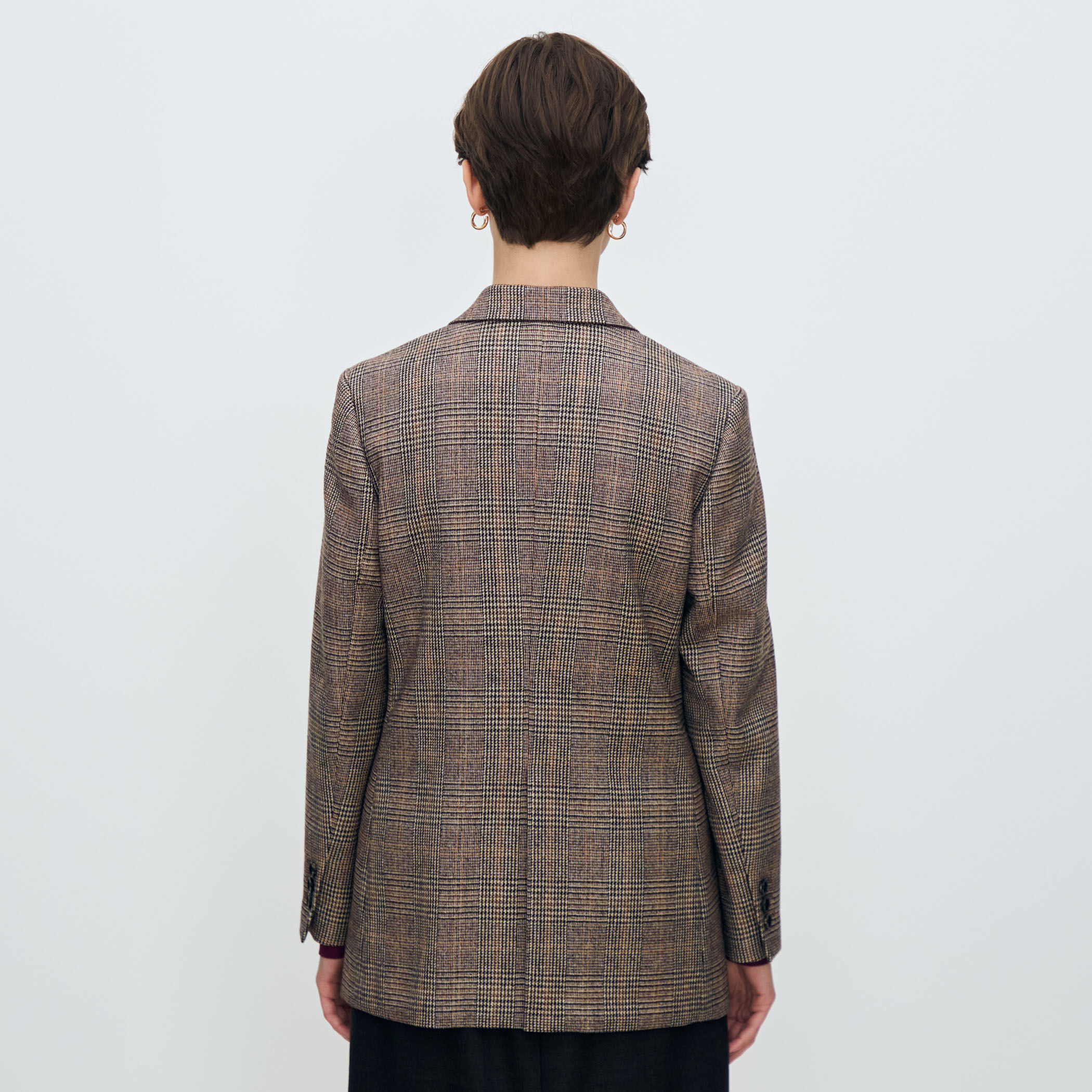 シックバーガンディー ダブルブレストジャケット｜トゥモローランド