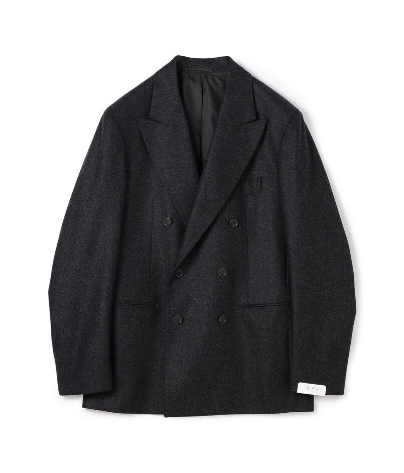 【別注】De Petrillo SIBILLA ウールフランネル ダブルブレステッド6Bジャケット