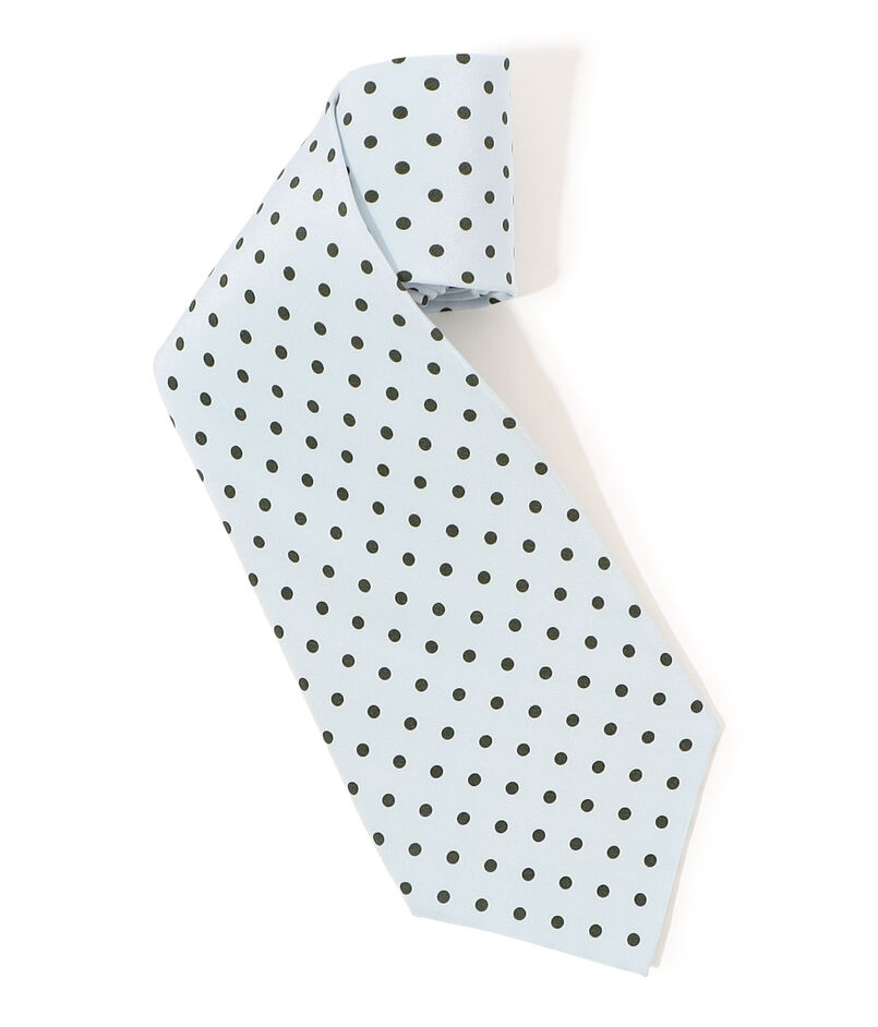 MAISON et VOYAGE シルクプリント 4mmドット ワイドタイ