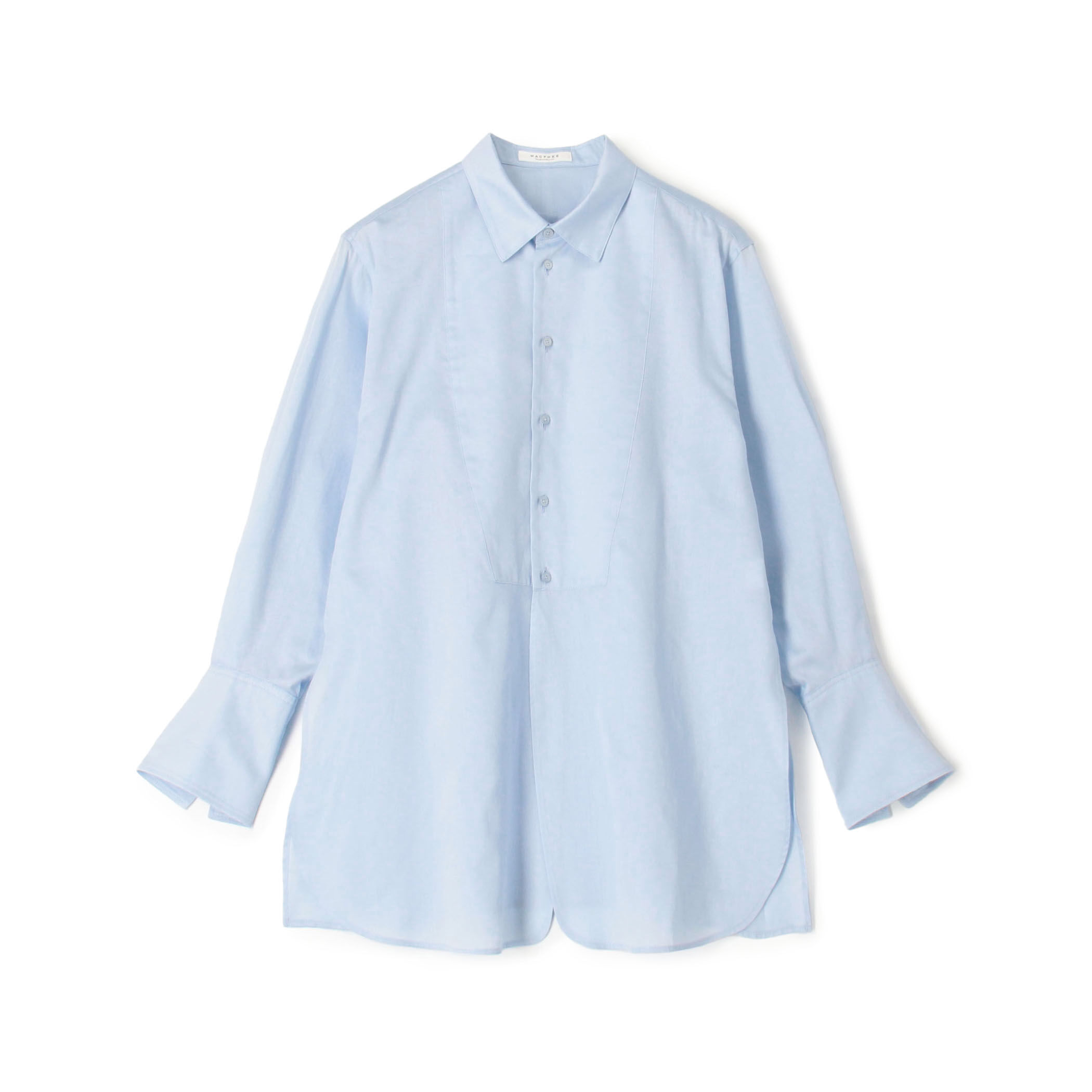 【予約受付中】 コットンサティーン チュニックシャツ｜トゥモローランド 公式通販 トップス